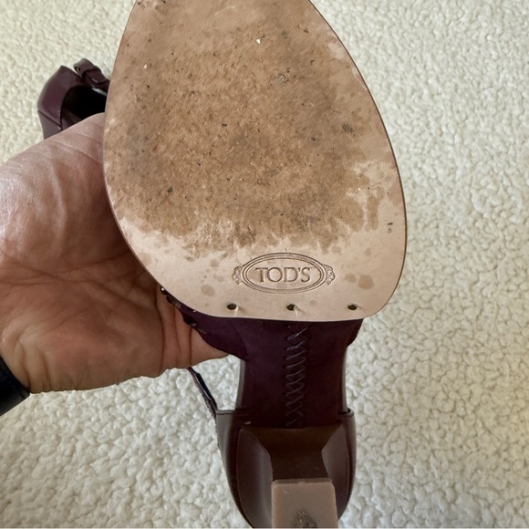 Tod’s D'Orsay Pumps in Smooth Leather and Suede size 36 - Picture 4 of 9